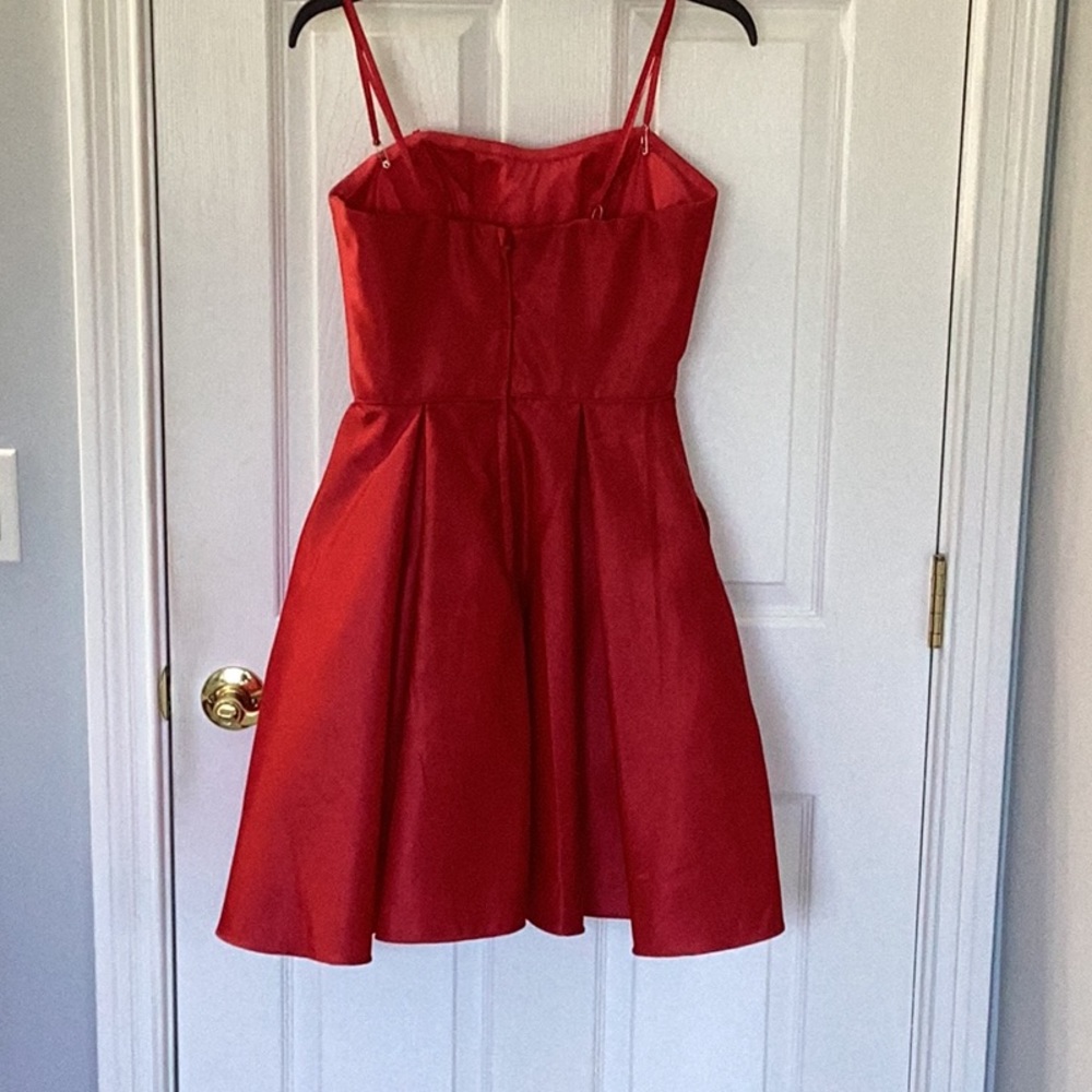 Blonde Nights strapless red party dress - Picture 4 of 4